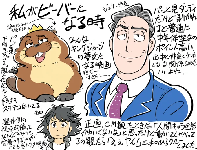 「私がビーバーになる時」観てきたよらくがき 