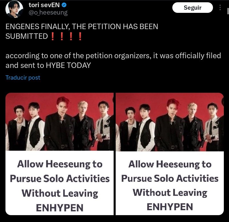 ꜱᴏɴɢɢʏ ! ENHYPEN IS 7 .⋆♱⃓ tweet media