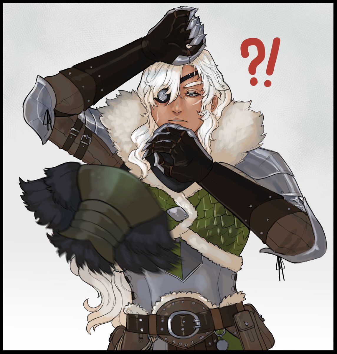 Mothboudoir's tweet photo. Me getting obsessed with MHWilds all over again is fixing that long art slump. Incidentally, Erik‘s quest complete animation gave me an idea— https://t.co/EbR9Ovm6kb