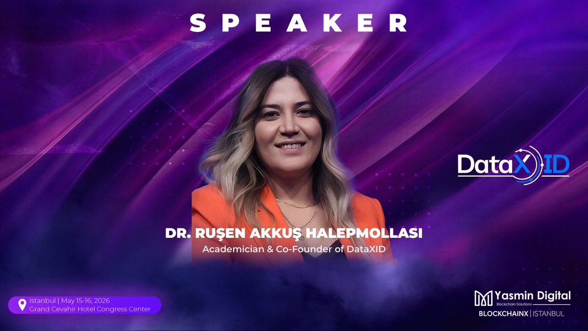 BCXIstanbul's tweet photo. 🤝 Speaker Announcement! 

We are pleased to welcome Dr. Ruşen Akkuş Halepmollası, Academician and Co-Founder @DataXID, as a speaker at BlockchainX Istanbul.

Dr. Halepmollası is an academic specializing in AI and data science, with extensive experience in building advanced data-driven systems across both academia and industry. Throughout her career, she has led the development of next-generation technologies while addressing critical challenges in AI and data ecosystems.

At BlockchainX Istanbul, she will share her insights on how AI scalability, the critical role of meaningful and high-quality data, and data privacy are shaping the future of technology.