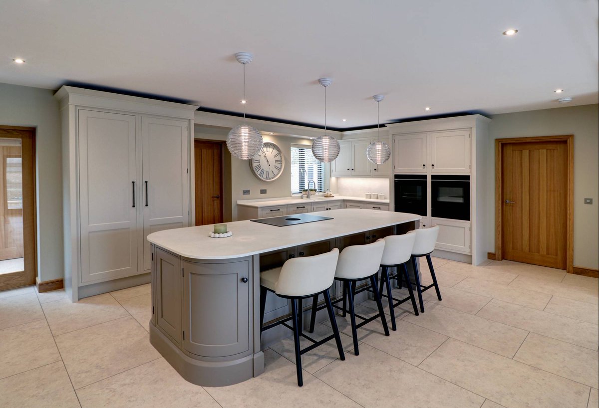 concept_intrs's tweet photo. This luxury kitchen, recently completed by our talented team, presents a refined balance of contemporary elegance and practical design, characterised by its spacious open-plan layout and cohesive neutral palette. 

At the centre of the space, a generously proportioned island. https://t.co/vu6lrUYVRr