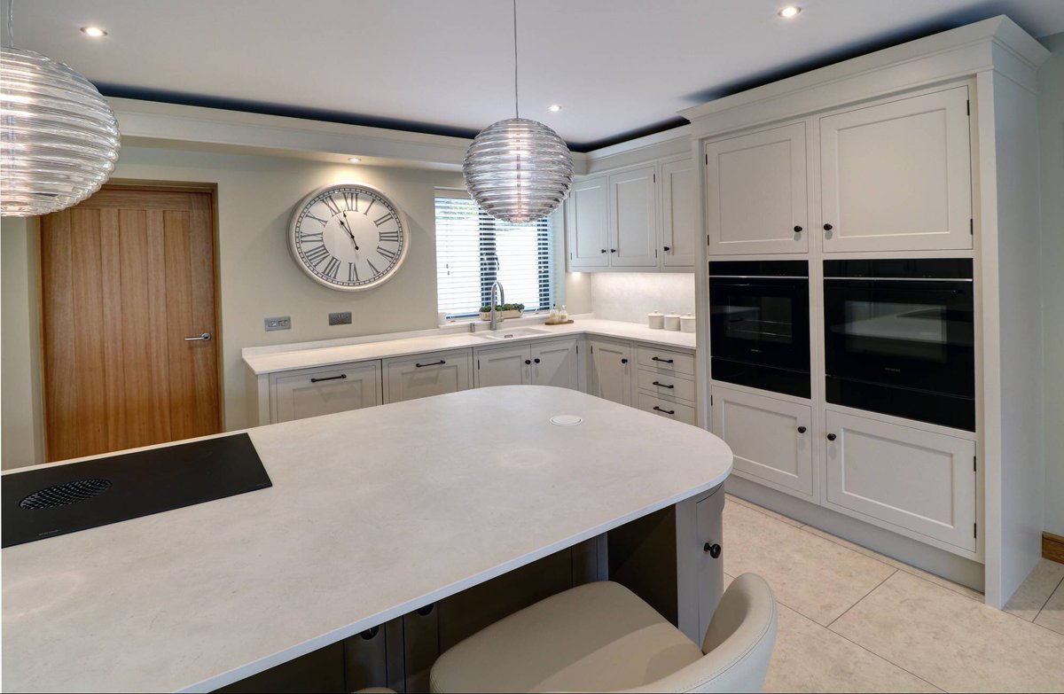 concept_intrs's tweet photo. This luxury kitchen, recently completed by our talented team, presents a refined balance of contemporary elegance and practical design, characterised by its spacious open-plan layout and cohesive neutral palette. 

At the centre of the space, a generously proportioned island. https://t.co/vu6lrUYVRr
