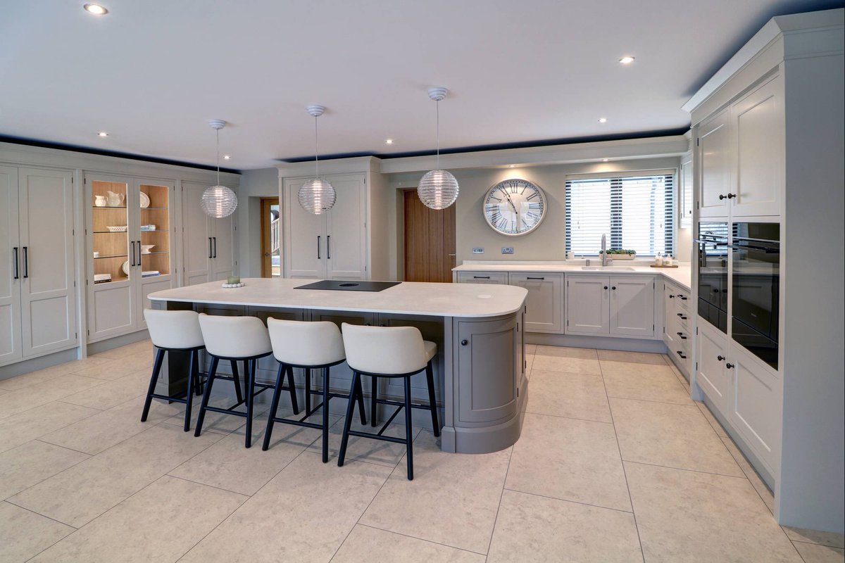 concept_intrs's tweet photo. This luxury kitchen, recently completed by our talented team, presents a refined balance of contemporary elegance and practical design, characterised by its spacious open-plan layout and cohesive neutral palette. 

At the centre of the space, a generously proportioned island. https://t.co/vu6lrUYVRr