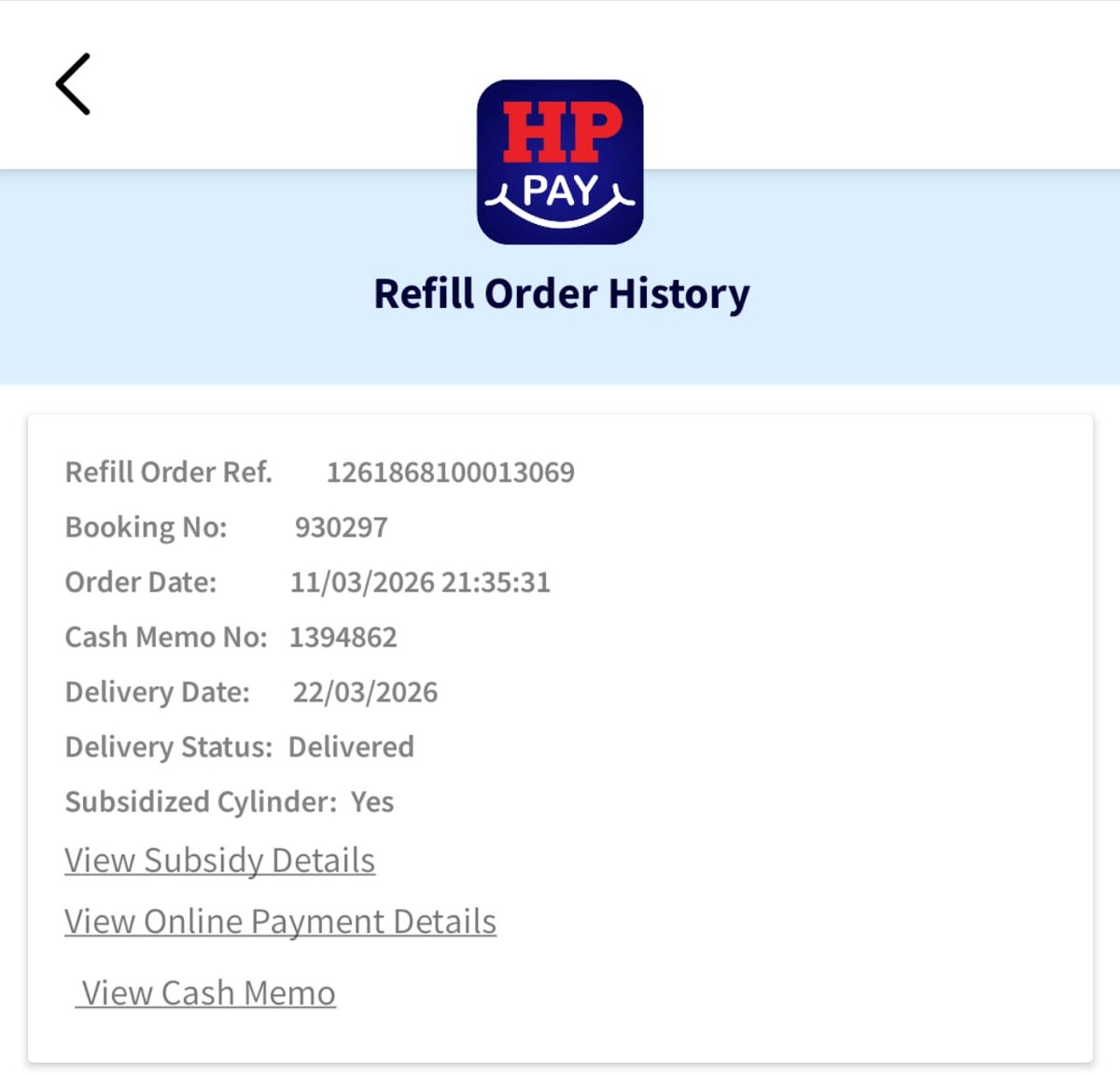 Shamsamar16's tweet photo. @HPGasIndia @HPCL @MoPNG_eSeva
My LPG cylinder has been falsely marked as “Delivered” without actual delivery. This is extremely serious.
If the customer has not received the cylinder, how can it be shown as delivered? This raises serious concerns about negligence and possible https://t.co/5dWexARcO0