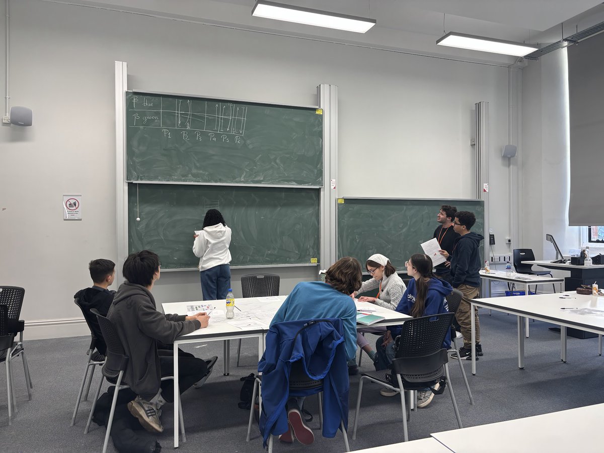 WSPcio's tweet photo. Saturday was our second Western Inter-School Maths Battle, with teams from our Circles in Bath, Bristol and Cardiff.

This event included a fantastic talk from Professor Oliver Johnson.

We'd also like to thank Henna Koivusalo, who helps us with all of the logistics in Bristol. https://t.co/HEtxh2iUzu