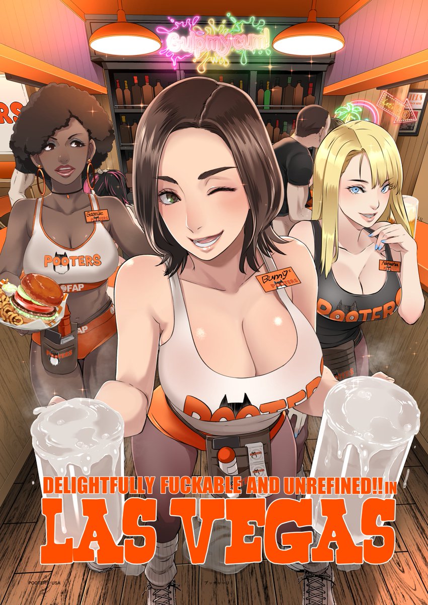FAKKU's tweet photo. We check in on your favorite breastraunt in the city that never sleeps! 🎲🎰✨

POOTERS: Delightfully Fuckable and Unrefined!! in Las Vegas by Butcha-U (@butcha_u) is out now!

Buy Here: https://t.co/3YbNtihZcg https://t.co/91KP9XYmTv