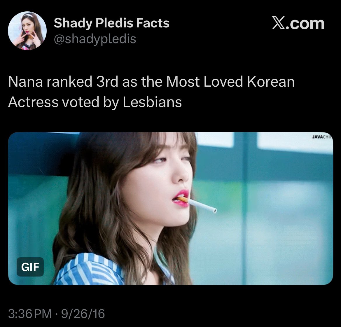 jinahphrodite's tweet photo. Nana in another lesbian role 10 years later… she’s rising in the lesbian charts as we speak https://t.co/0mbAvOlY7B
