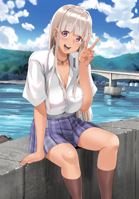 ぼかぁ一花ちゃんの可愛さを 全ての人に知ってもらいたい その思いだけで 「田舎の黑ギャルJKと結婚しました」 を描いているんですが 今年で描き始めて6年 長く続けられるのはこの思いが伝わって 本を買ってくれる方が居るおかげ… ありがたい事ですわ