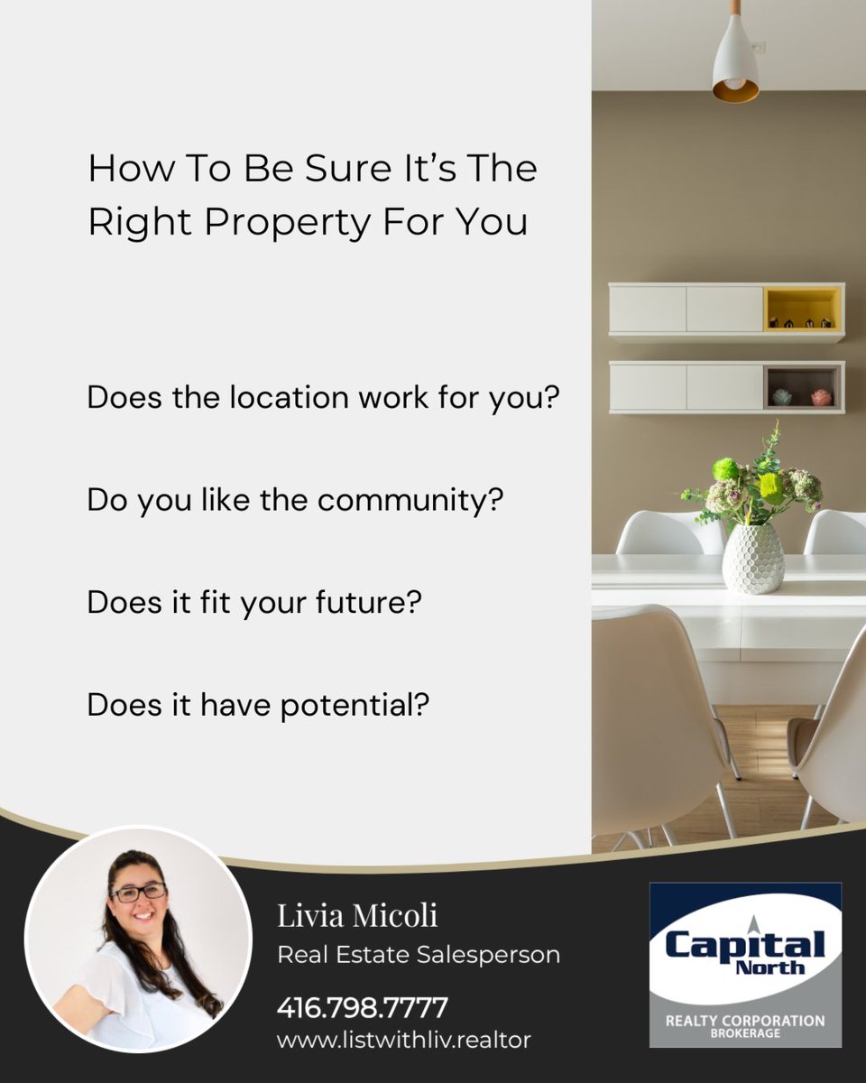 LivMico's tweet photo. Make sure the home you’re buying is truly right for you. 🏡 It’s easy to get caught up in the excitement—but don’t forget what matters most to you. You deserve a home that fits your needs, goals, and lifestyle. 💛

#dreamhome #househunting #homebuyingtips #GTArealestate https://t.co/MJFB00LfEk