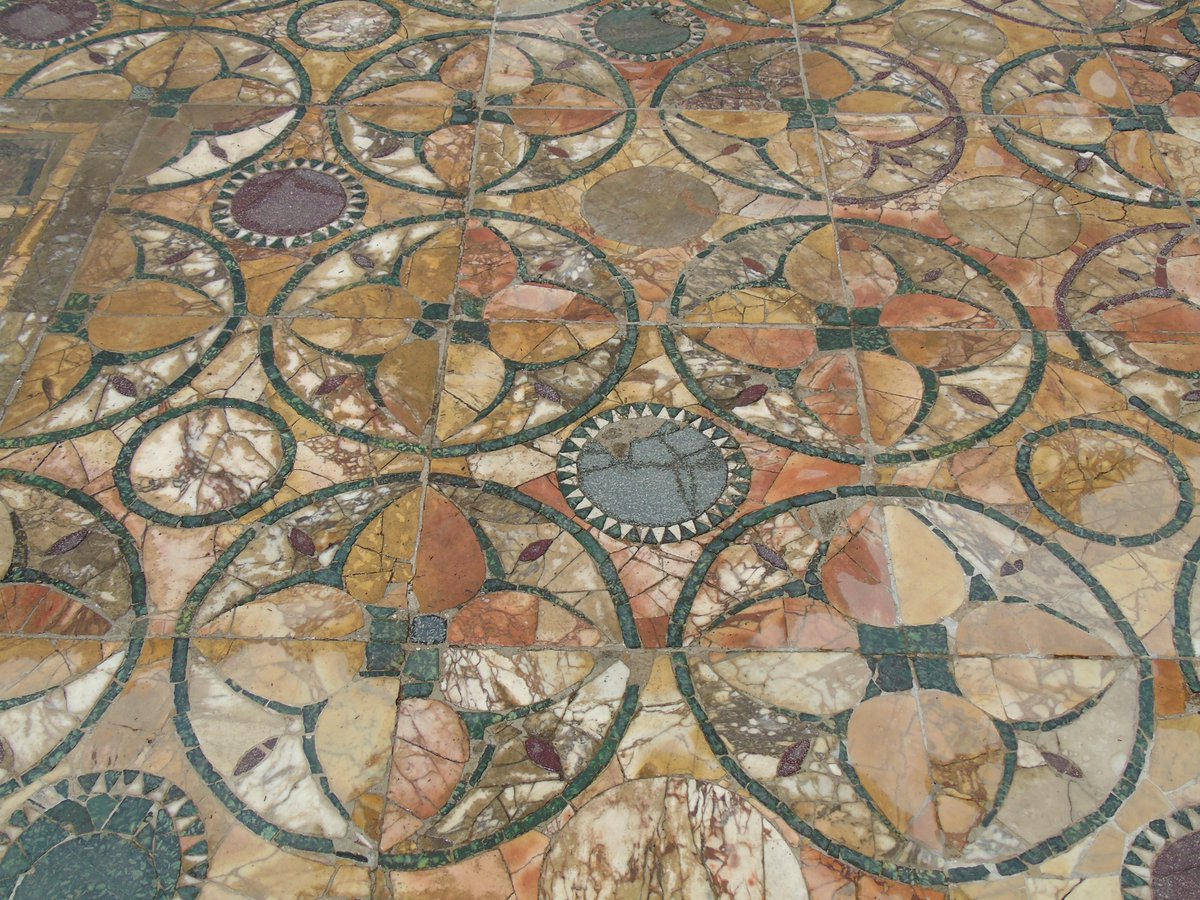 DrJEBall's tweet image. A beautiful ancient floor in the #Roman city of Ostia Antica (Italy)