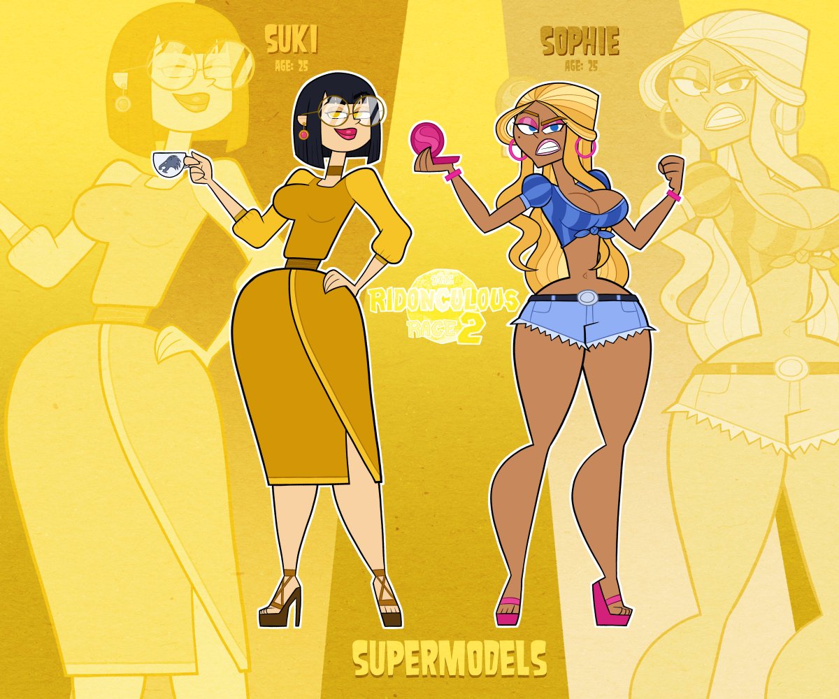 BluMoonToons's tweet photo. [RIDONCULOUS RACE 2] Supermodels https://t.co/ISfV8Vuino