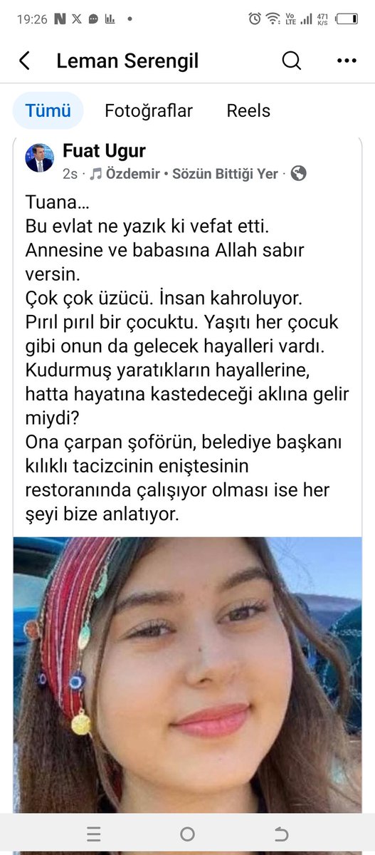 BrhnClk281388's tweet image. #Tuana …
Bu evlat ne yazık ki vefat etti.
Annesine ve babasına Allah sabır versin.
 Kudurmuş yaratıkların hayallerine, hatta hayatına kastedeceği aklına gelir miydi?
 CHP PKK İmamoğlu fetö Silivri Görele Uşak Özgür Özel İran Hürmüz füze altın gümüş.
Bu sapıklara mühür verdiniz😡