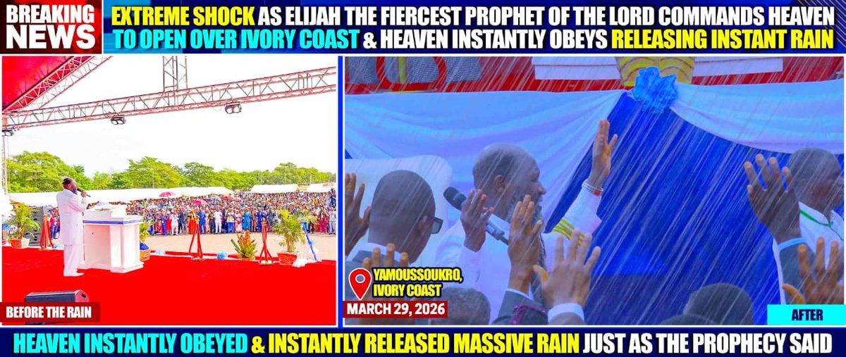 ombe_benjamin's tweet photo. Such is the ministration of Elijah The Tishbite, that whilst he Ministers before The Lord and Father of all Creation, Awesome wonders happen in Awesome manner! 
#TheLordGodHasVisited https://t.co/qlgdWtY2Sa
