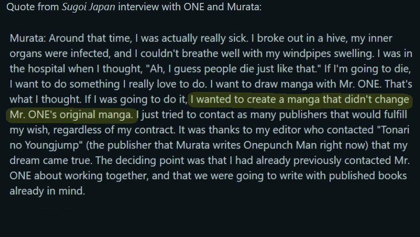 Yusuke Murata Sabotages One Punch Man tweet media