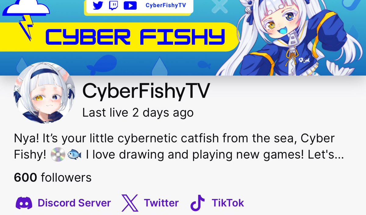 Cyber Fishy 💿🐟 VTuber tweet media