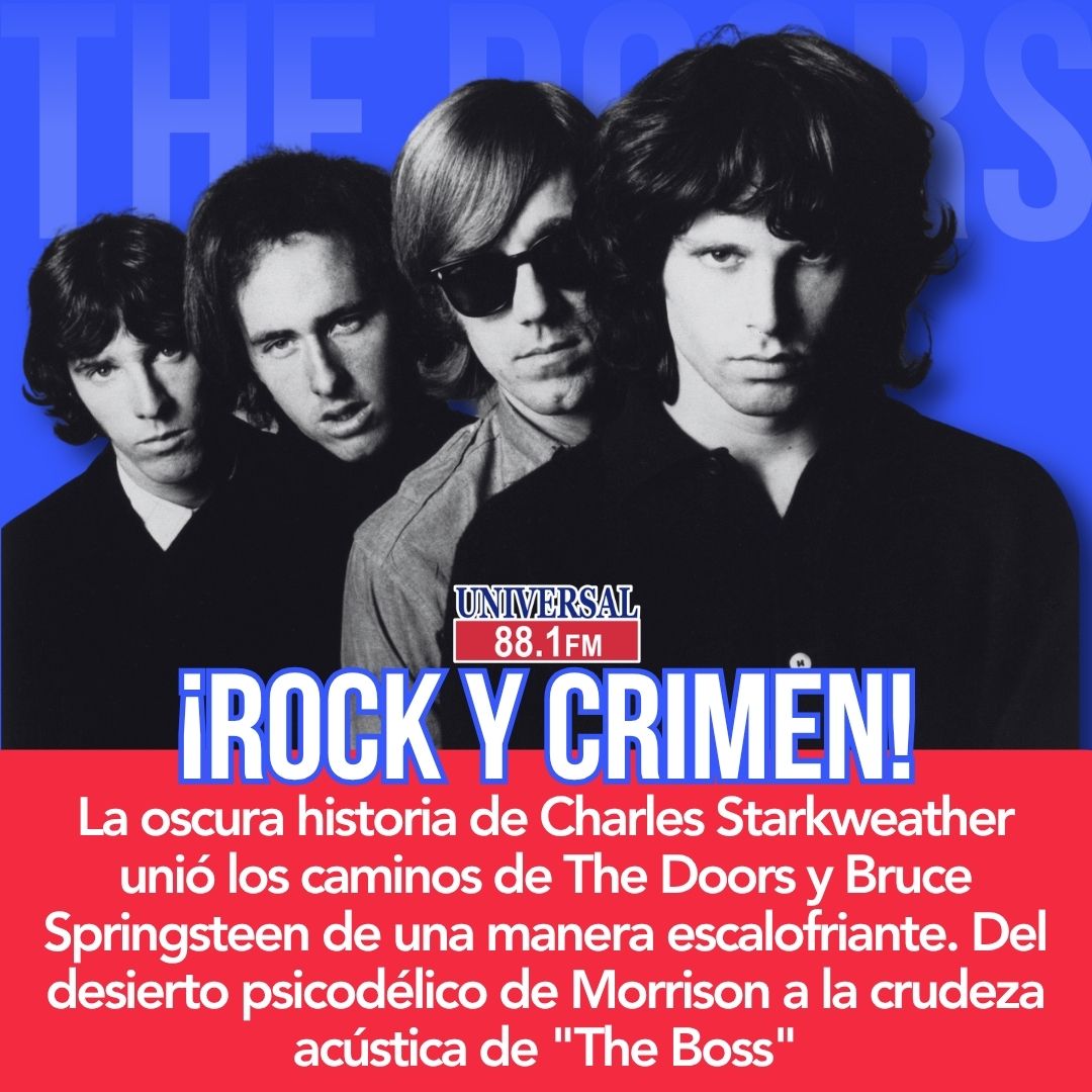 universal881fm's tweet image. #DestacadasUniversal The Doors y Bruce Springsteen comparten una inspiración inesperada 👀
Un criminal real que marcó sus canciones 🔥
Oscuro, pero fascinante.
👉 ¿Conocías esta historia?

Checa toda la info aquí 👉 goo.su/wMQWPtq

#TheDoors #BruceSpringsteen