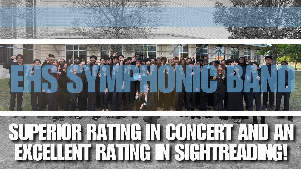 ElsikHighSchool's tweet image. Elsik's Symphonic Band received Superior and Excellent Ratings! aliefisd.net/o/ehs/article/…