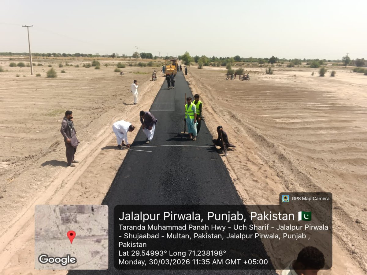 cwdpunjab's tweet image. #سوہنے_پنڈ_سوہنیاں_راہنواں
 #سڑکیں_بحال_پنجاب_خوشحال
Under Chief Minister @MaryamNSharif Local Roads Program, Restoration of road from 𝐒𝐡𝐮𝐣𝐚𝐛𝐚𝐝 𝐉𝐚𝐥𝐚𝐥𝐩𝐮𝐫 𝐑𝐨𝐚𝐝 𝐭𝐨 𝐁𝐚𝐬𝐭𝐢 𝐤𝐡𝐮𝐝𝐚 𝐁𝐮𝐤𝐬𝐡 𝐊𝐡𝐚𝐧 𝐖𝐚𝐥𝐚, District #Multan 
#roadrestorationprogram