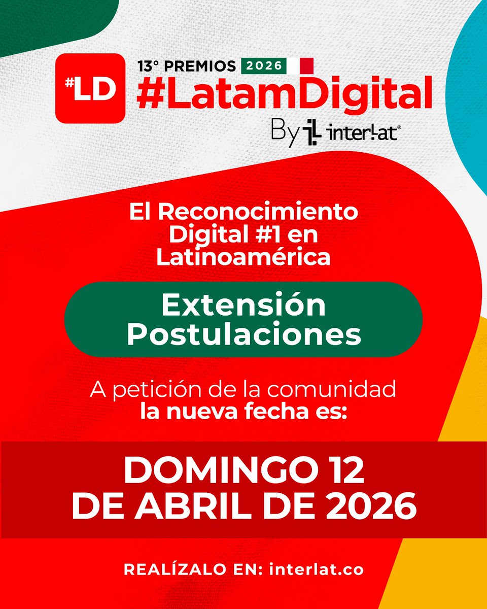 13º Premios #LatamDigital 2026 By Interlat tweet media