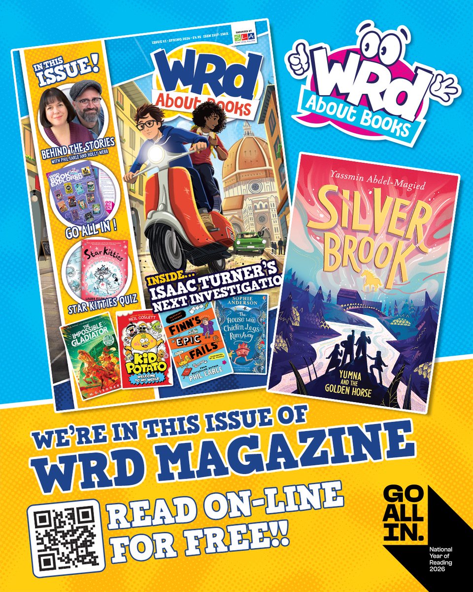 WRDmag's tweet photo. #SilverBrook by @yassmin_a
Pub: @HachetteKids
Just one of the MANY excerpts your 8-12 yr olds can read in this issue.
#WRDMag is *FREE to download* or subscribe to buy a printed copy - Weblink in bio.
A great way to discover new books… & there's WRDXtra for teens too!
Proud to Support #GoAllIn2026 #NationalYearOfReading2026