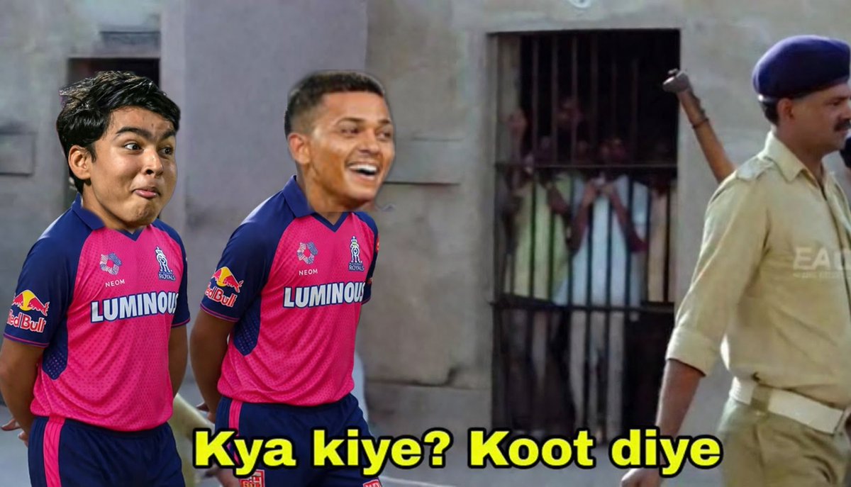 FabulasGuy's tweet photo. Jurm CSK ko koot diye 😹 #CSKvsRR https://t.co/2zc0pCtvWp