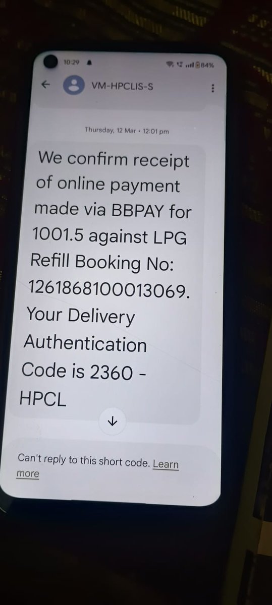 Shamsamar16's tweet photo. @PetroleumMin
@MoPNG_eSeva
@HardeepSPuri
@AmitShahOffice
@pmo_office
@narendramodi
@hpgasservices
@HPCL
 malpractice in your delivery process.
Updating delivery status without actual handover or OTP verification is completely unacceptable and reflects very poor service standards https://t.co/sN3kY8OEU7