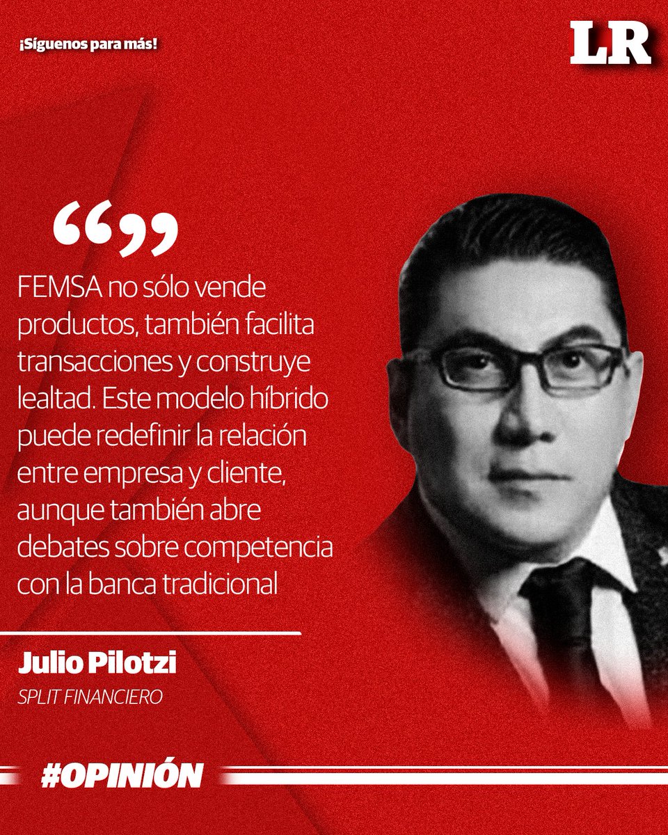 LaRazon_mx's tweet photo. #SplitFinanciero | FEMSA opta por disciplina en lugar de expansión acelerada, envía un mensaje al ecosistema empresarial de la importancia en la eficiencia tanto como en el tamaño.
Escribe @juliopilotzi ✍️
https://t.co/rPcQxuYTIm
#FEMSA #Innovación #Fintech https://t.co/Ay5WZS6uig