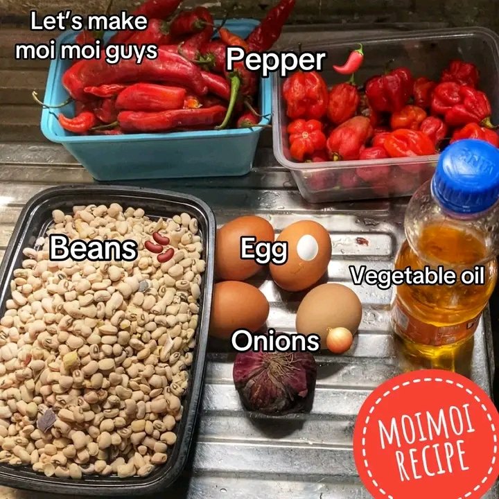 AdanneSylv50291's tweet image. Homemade special Moimoi

Ingredients
3 cups of beans
4 eggs
1 bulb onions
Half bottle groundnut oil
Red sconnet pepper
Crayfish ( please note I don't like crayfish in my moimoi, the smell in it irritates me, so add to yours if you want)
#sfawtde
#moimoi
#viral