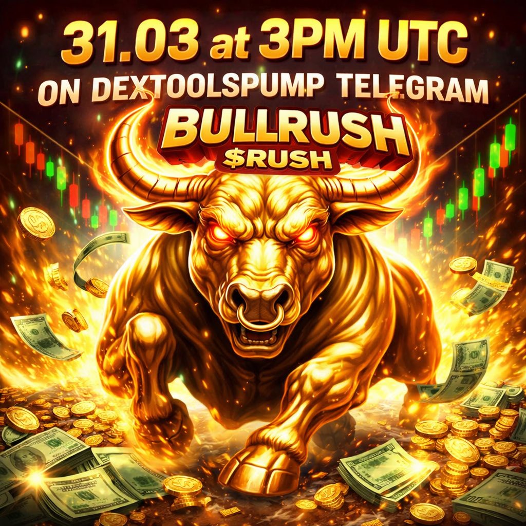 icospeaks's tweet photo. Like + Retweet + drop your Solana address 

31.03 AT 3PM UTC NEW LAUNCH
ON https://t.co/eZLDjPrwUG

🐂🔥 BULLRUSH (on SOLANA)

BULLRUSH is a Solana memecoin built for one thing:
pure unstoppable momentum.

When bulls take over — nothing can stop the rush.

⸻
#sol #solana #airdrop #dex #pumpfun