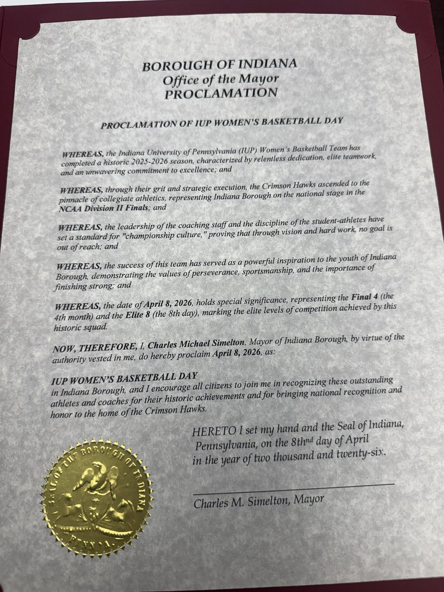 Mayor of Indiana Borough Charles Simelton tweet media