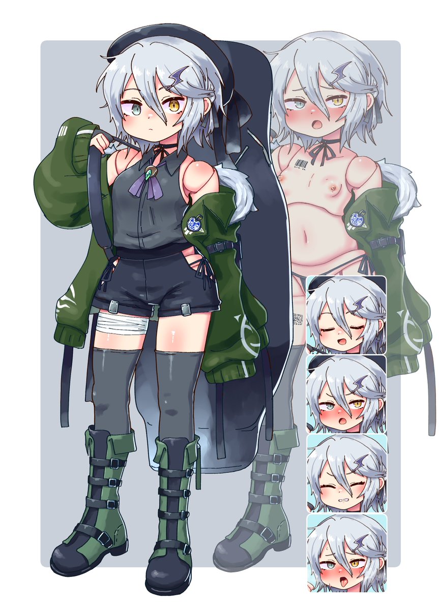 SkebにてえっちなTRPGの立ち絵を描かせていただきました 