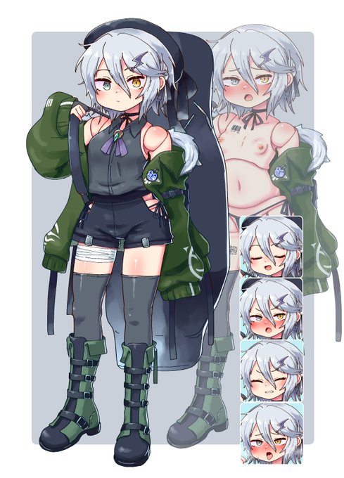 SkebにてえっちなTRPGの立ち絵を描かせていただきました