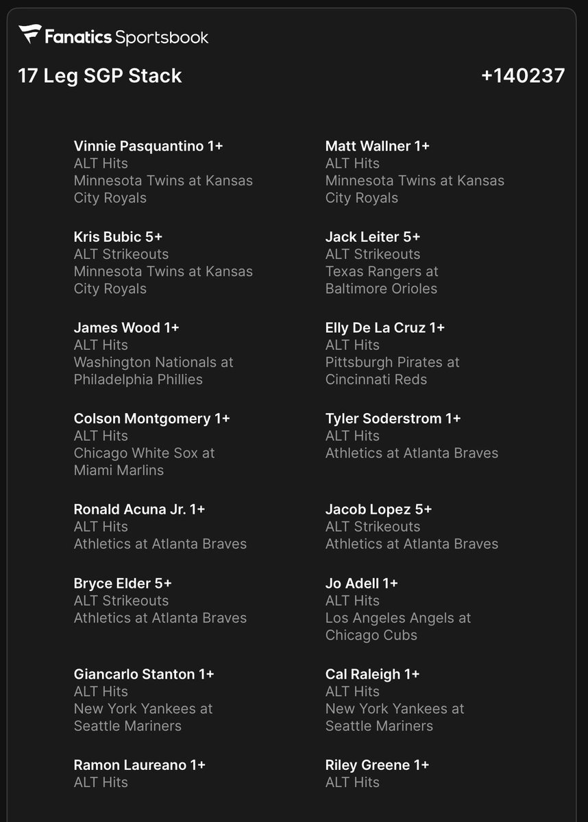 LONGSHOT ⚾️🚀 FOR TODAY 😳😳 ..