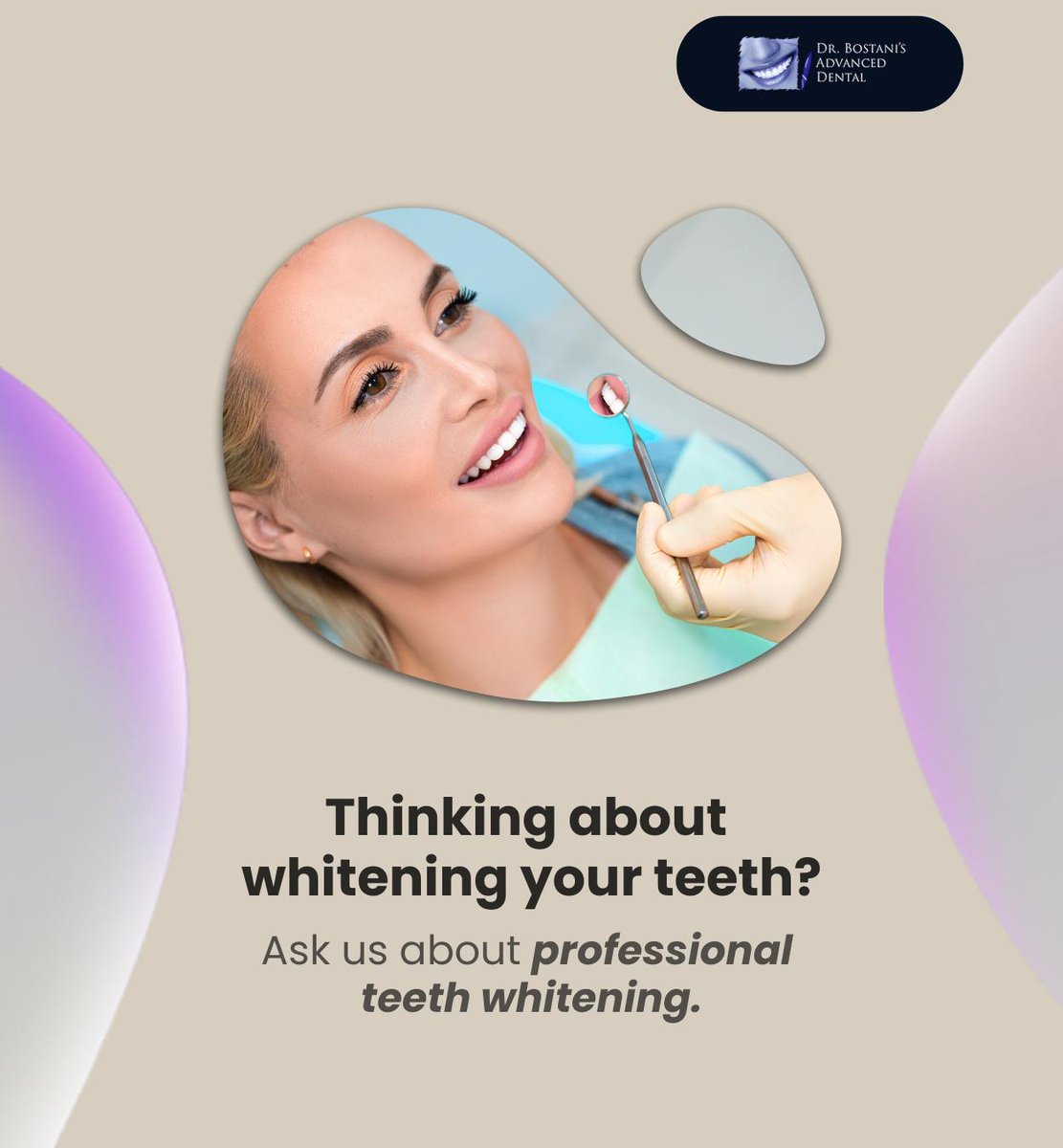 DrPayamBostani's tweet image. If you're thinking about teeth whitening, we offer professional teeth whitening to give you results that last. Ask us about the benefits of teeth whitening for a brighter, whiter smile.  #teethwhitening #confidentsmile #DrBostanisAdvancedDental #Burbank #CA