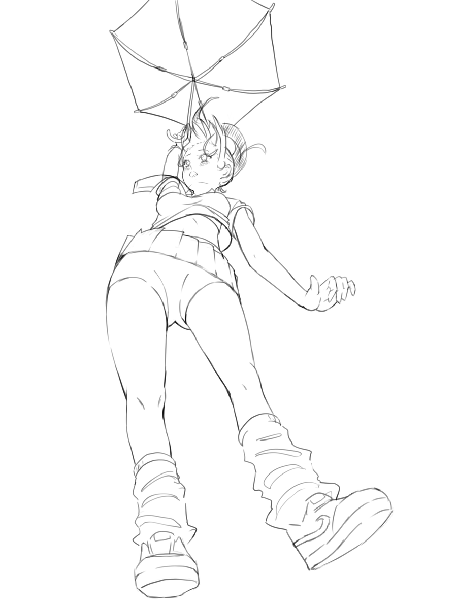 aronstormia's tweet photo. Falling(Umbrella)      WIP https://t.co/W6zHX0lK8N