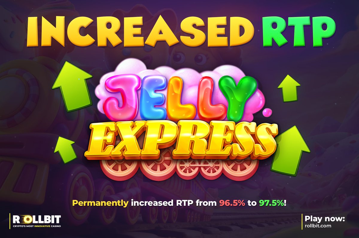 Increased RTP alert🚨 

Jelly Express RTP now permanently increased to 97.5% up from 96.5%