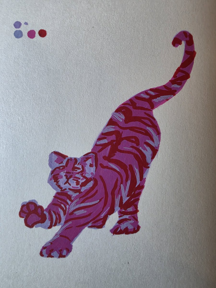 saioriee's tweet photo. Some acrylic studies I've been working on

#tiger #illustration #acrylicpaintpens #art #sketchbook https://t.co/dOuMO9AQYV
