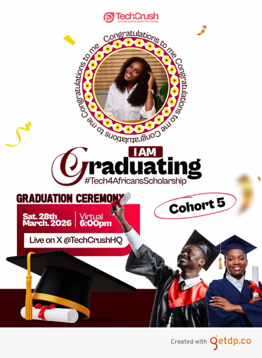 RitaEddyEffiong's tweet photo. I recently graduated Top 3 in my Digital Marketing track at @TechCrushHQ Cohort 5 #Tech4Africanscholarship and this moment feels bigger than just a ranking.
#entrylevelrole #digitalmarketingrole #internrole https://t.co/zAyAkAEBTc