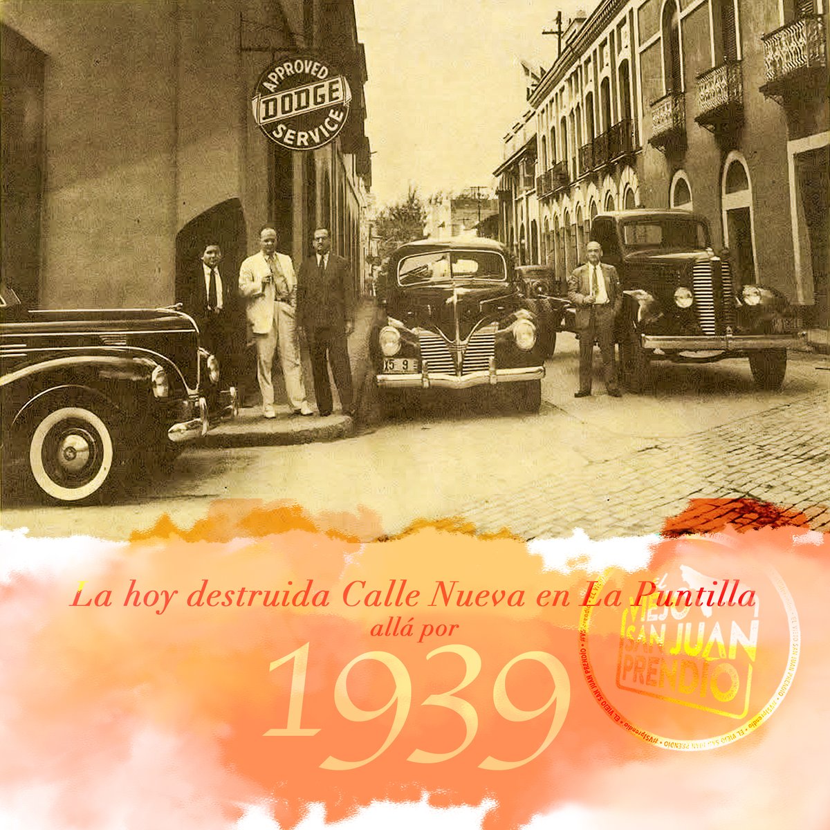 La vida y cotidianidad que fluían en la hoy destruida Calle Nueva de La Puntilla allá por 1939.