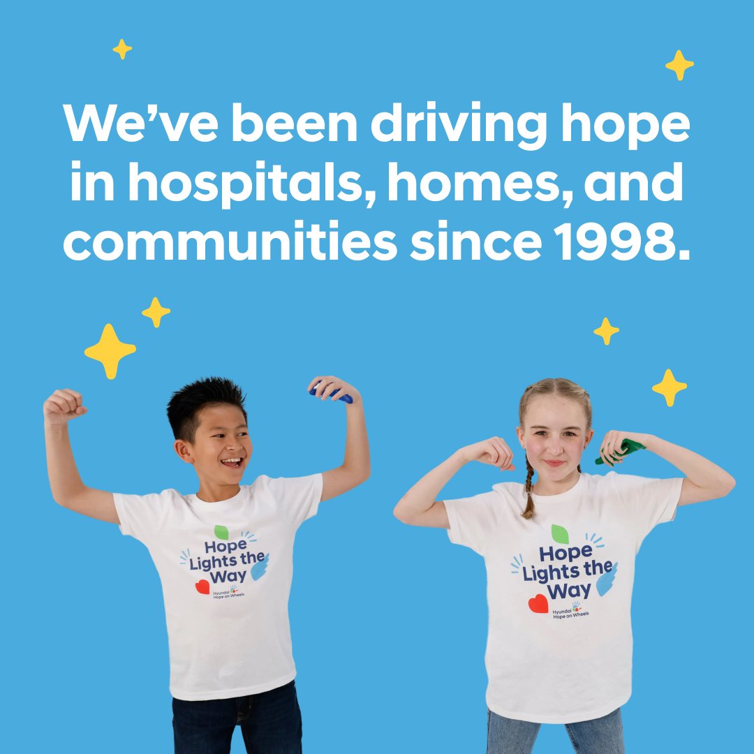 hopeonwheels's tweet photo. Driving hope is what we do. That’s why we’ve always been committed to ending pediatric cancer for good. 🤝 https://t.co/TVHzFM1IQt