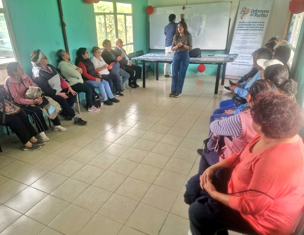 DEFENSORIAEC's tweet photo. La #DefensoríaDelPueblo, a través del Mecanismo de Derechos de las Personas Adultas Mayores, continúa con la socialización y asesoría sobre la Ley Orgánica de las Personas Adultas Mayores, #LOPAM, a fin de promover y garantizar, protección y ejercicio de sus derechos. https://t.co/UnVrCHp4AL