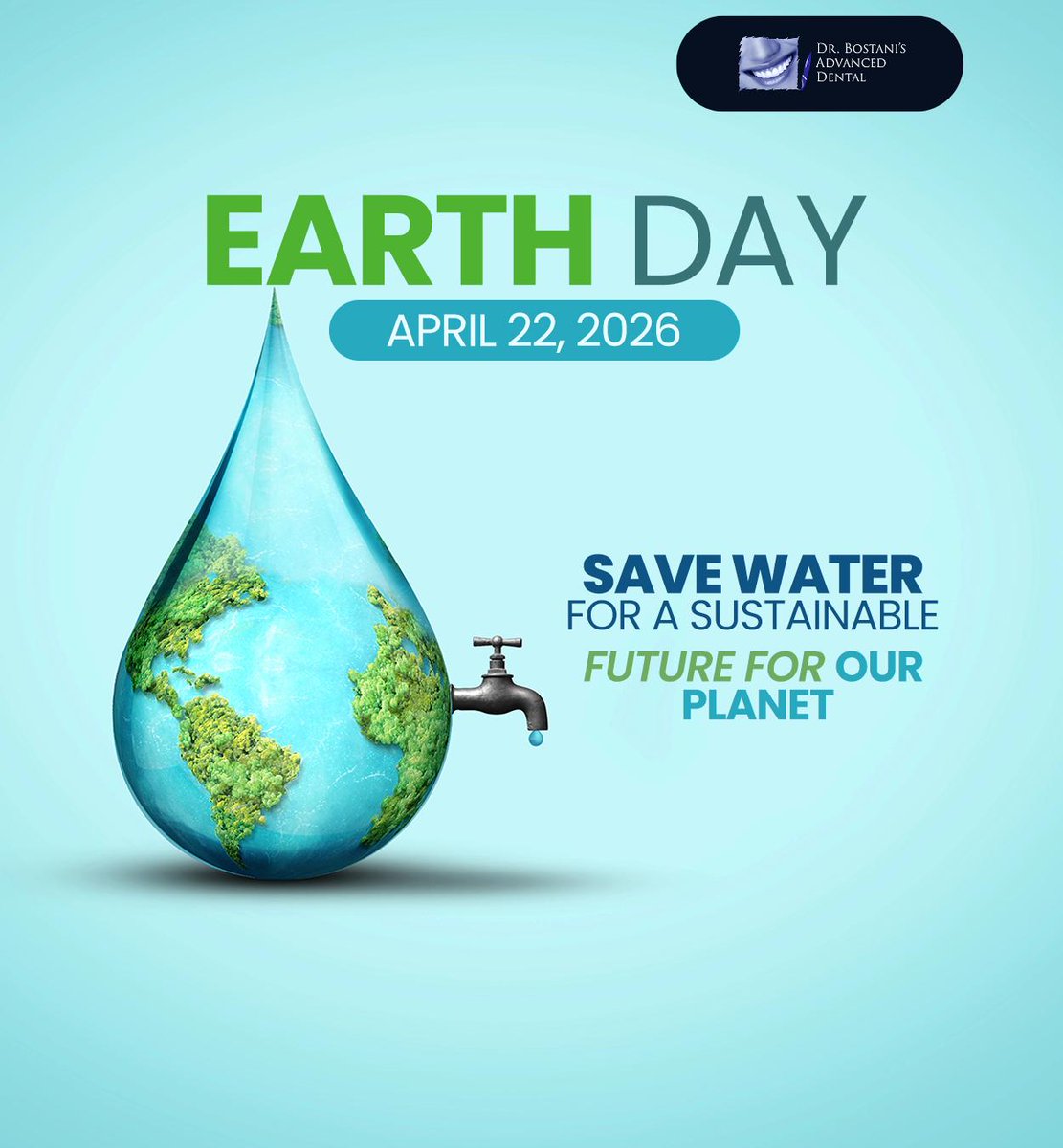 DrPayamBostani's tweet image. This Earth Day, we're taking a pledge to save water, and we invite you to do the same. Turning off the tap while brushing your teeth is a simple way to save water. Are you in? Let's help Mother Earth. #earthday #DrBostanisAdvancedDental #Burbank #CA