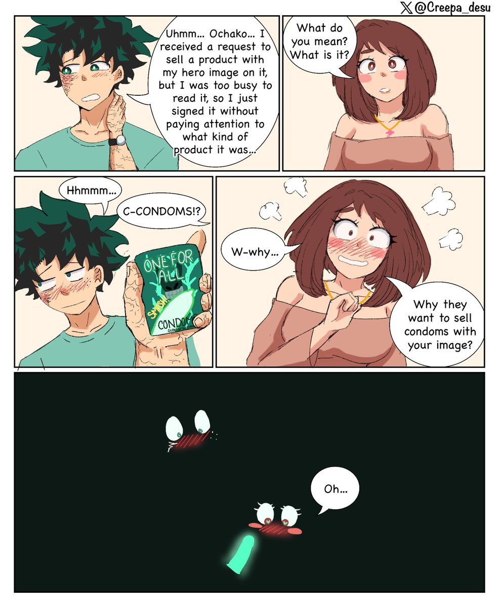 Creepa_desu's tweet photo. 🔞The fact that they glow in the dark is a nice touch🫣

#izuocha #izukumidoriya #ochakouraraka #mha #bnha #deku https://t.co/Q86VlFuSNN
