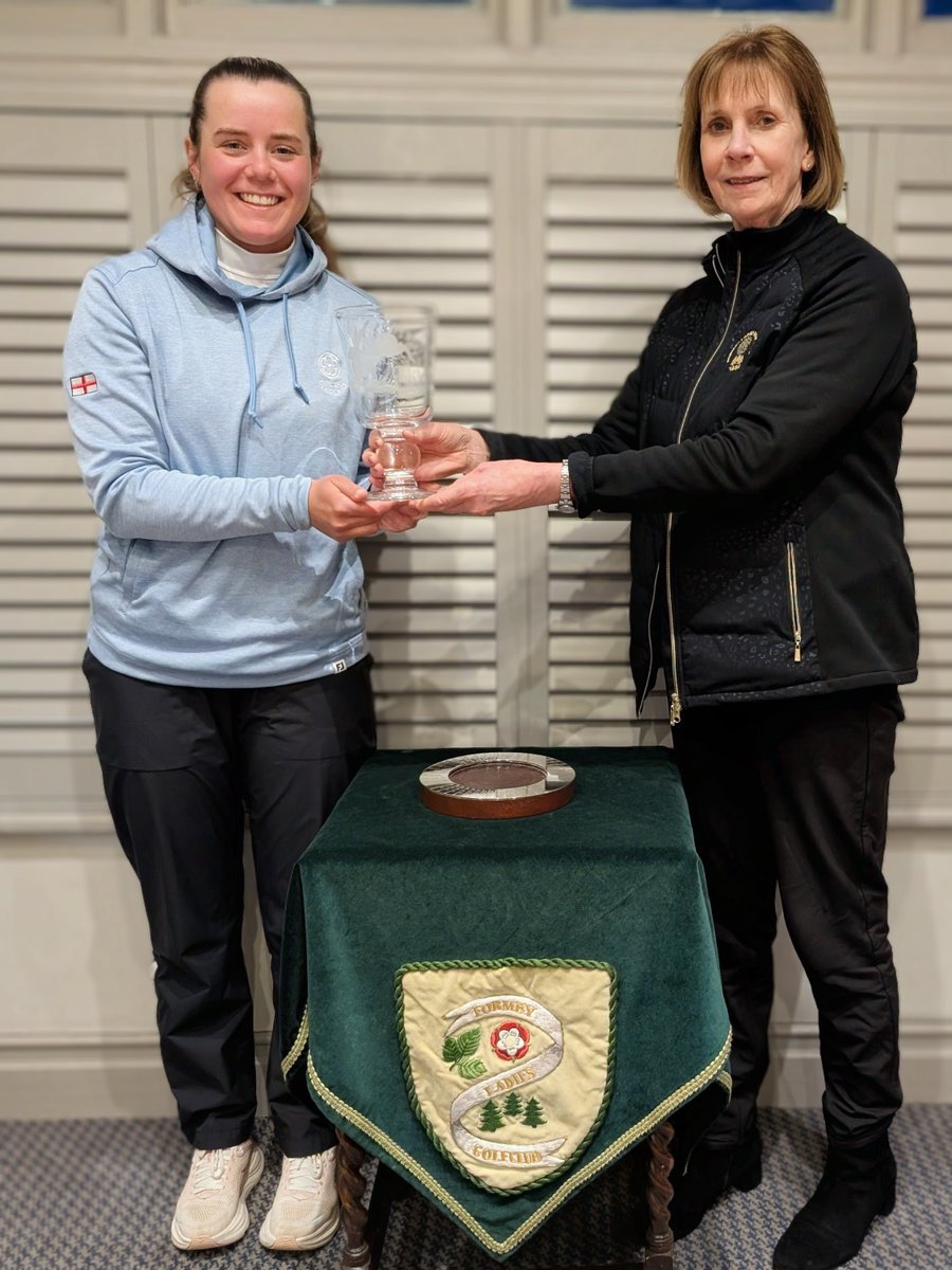 FormbyLadiesGC's tweet photo. 56 players from across the country played the 36 hole Leveret Trophy on Saturday in very windy conditions.

Congratulations to our champion, Lily Hurst (Huddersfield), and also to Louise Krone (Kings Norton) for her hole in one on the 5th.

Results: https://t.co/OA4aT7bHDr https://t.co/qqeg0eKh3M
