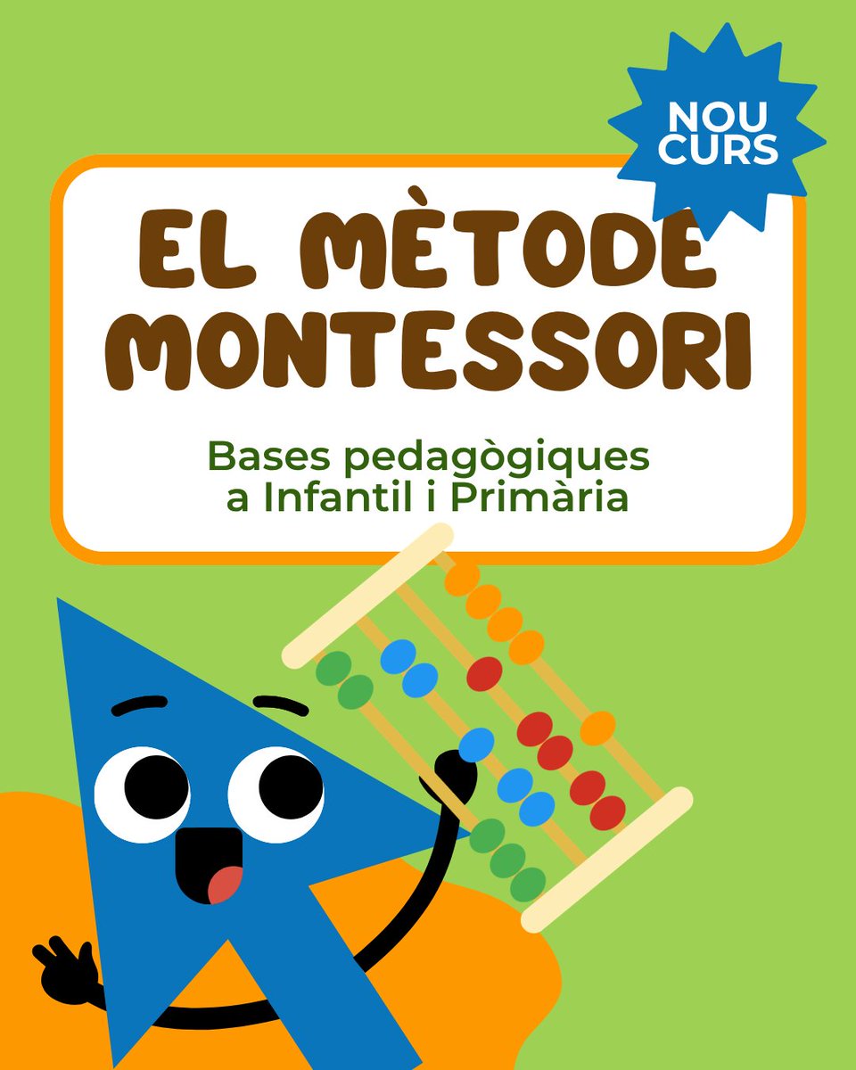 aprenonline's tweet photo. Aprèn a crear ambients que fomentin la concentració, la motivació i l’aprenentatge significatiu a Infantil i Primària. 👉 https://t.co/D1bMYTmNyB https://t.co/FqS7OxS9Lt