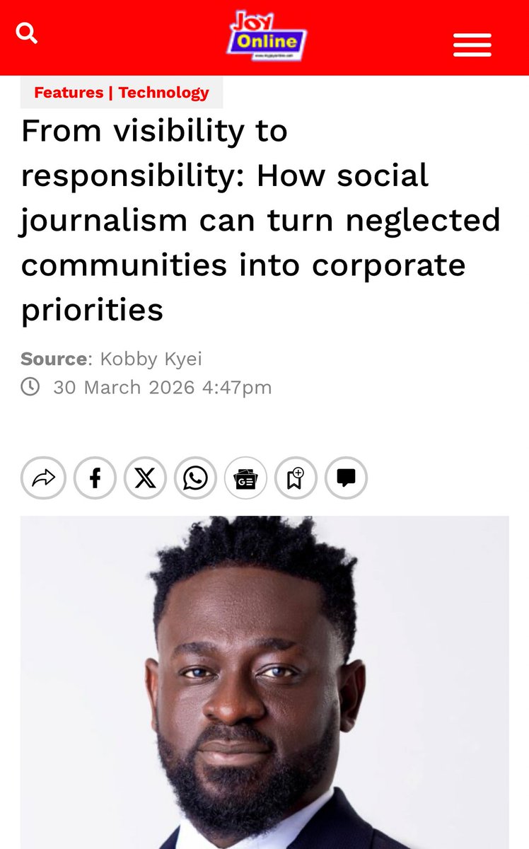 Check out my new article on MyJoyOnline
👇👇👇👇👇

myjoyonline.com/from-visibilit…