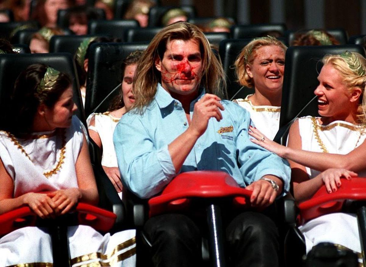 coastermuseum's tweet image. 27 years ago today, the world of roller coasters, aviary and male fashion models collided (literally)...and our lives were never quite the same.

#fabio #rollercoaster #amusementpark #themepark #goose
