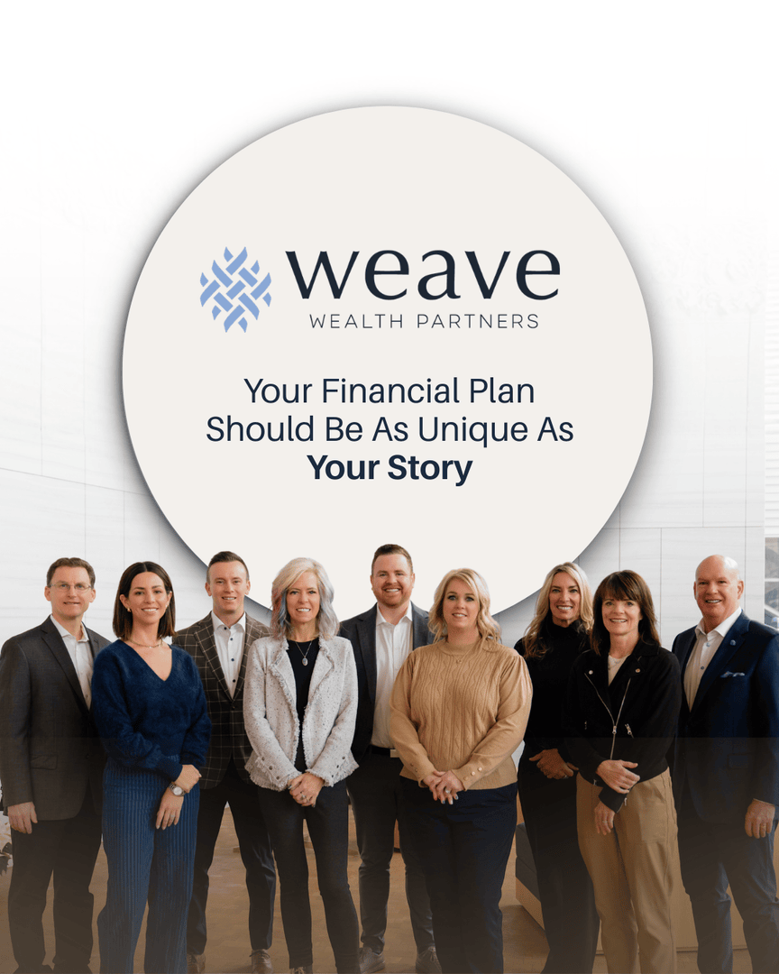 WeaveWealthP's tweet photo. At Weave Wealth, we know your life is unique and your financial plan should be too. We focus on what matters to you, your goals, your values, and your future, so your plan actually works for the life you want to live. https://t.co/kW5ssBakXc