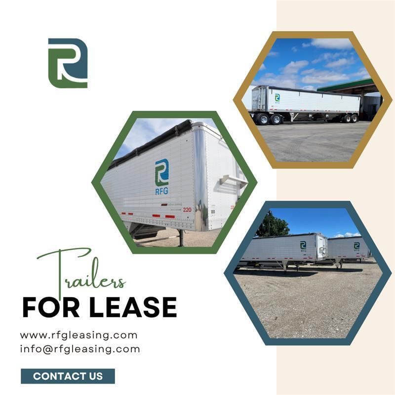 Flexible and affordable leasing options available now! 
💻️ rfgleasing.com | 
✉️ trailers@rfgleasing.com
 • 78” H x 102” W x 43’ L 
• Limited units: 78” H x 96” W x 43’ L available at a reduced rate
 
#RFGLeasing #TrailerLeasing #Trucking #HopperBottom #Logistics