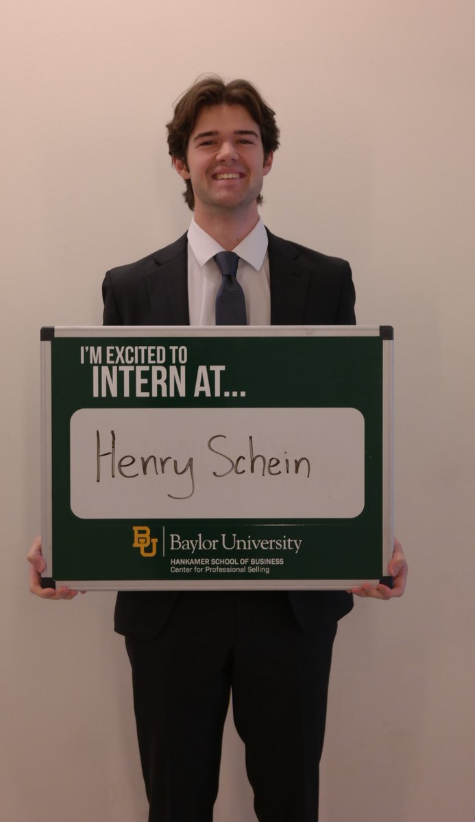 Big things ahead for Brady Parker this summer at Henry Schein! #HenrySchein #BaylorProSales